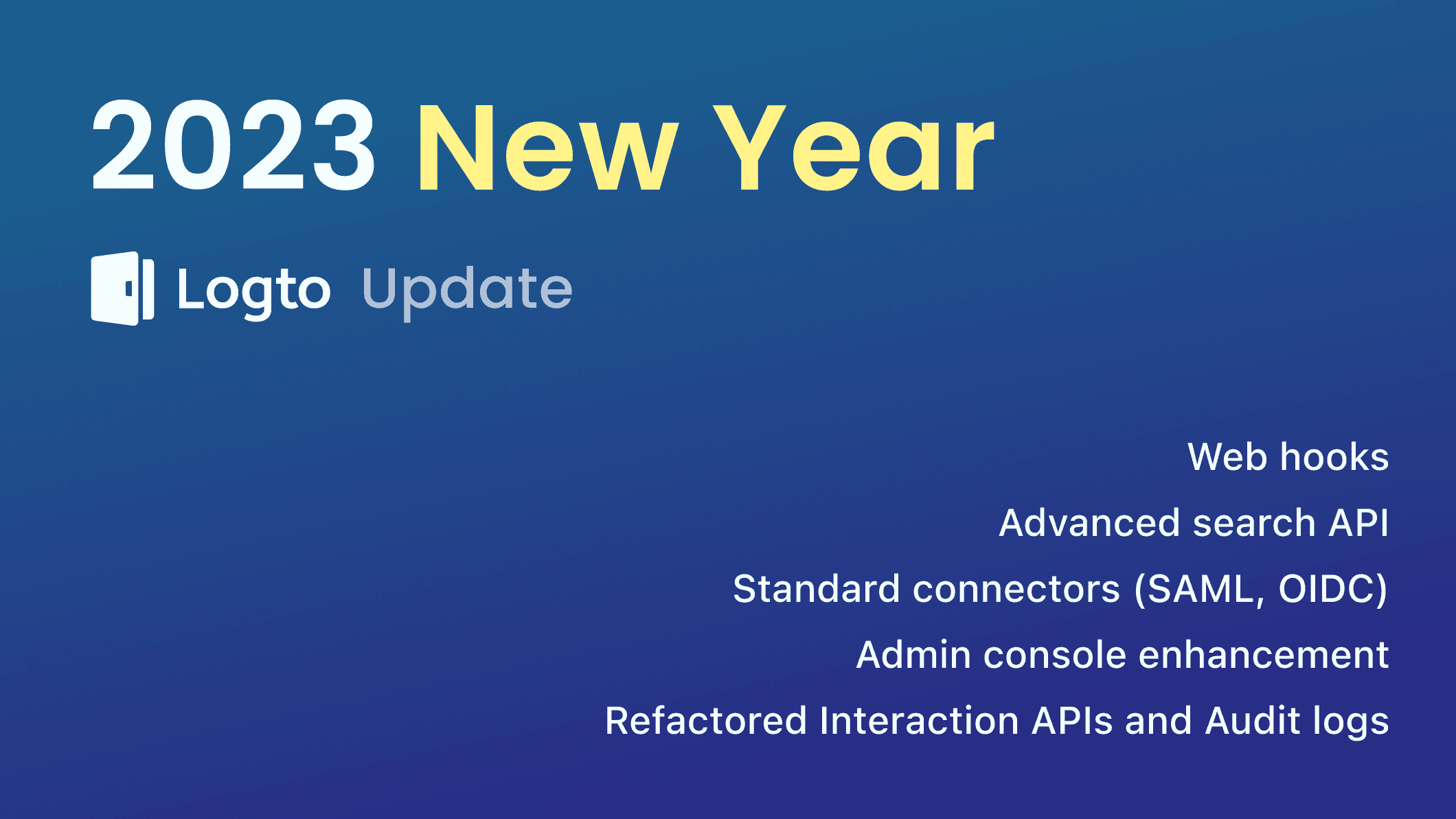 Logto 2023 January update