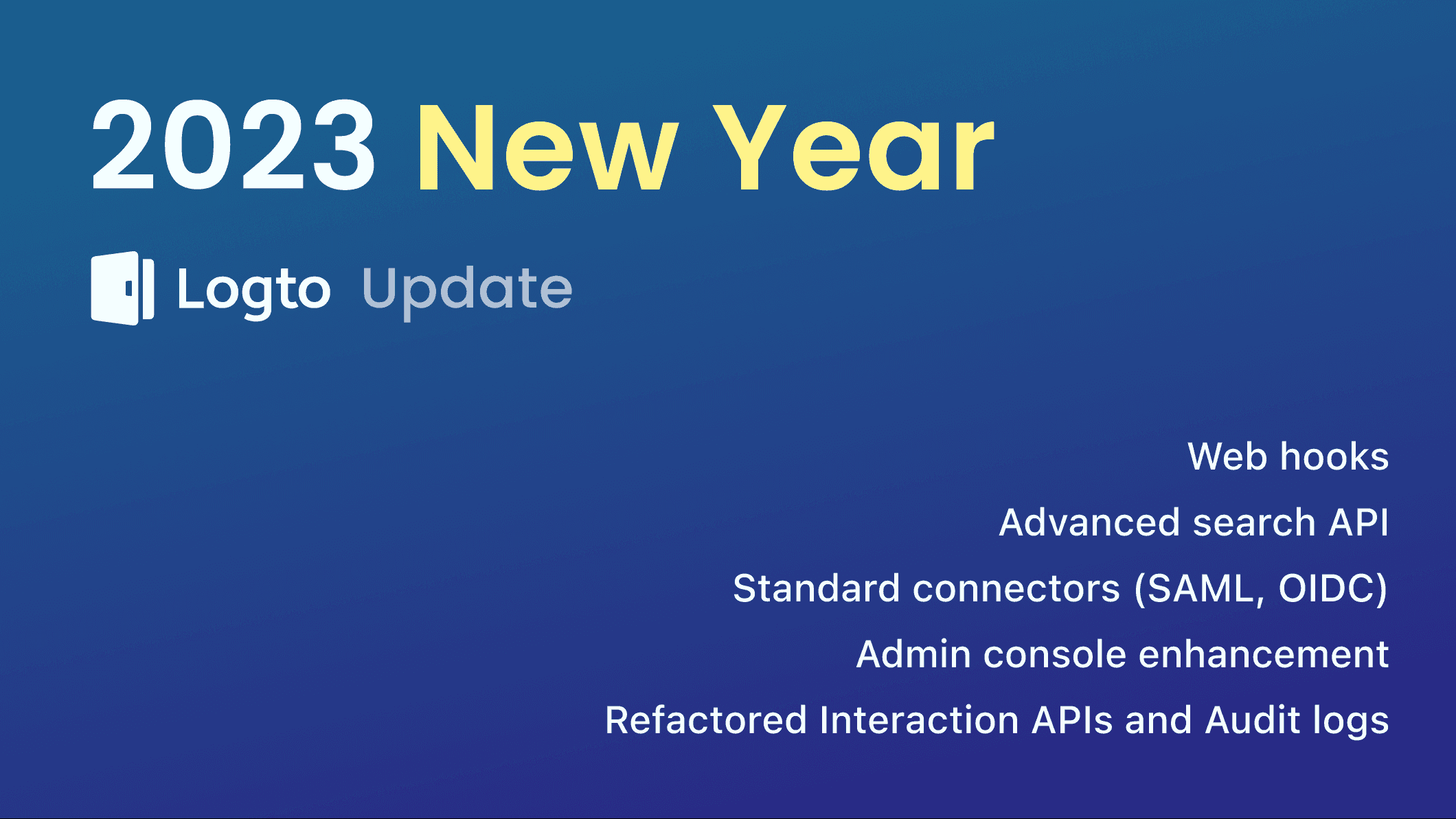 Logto 2023 January update