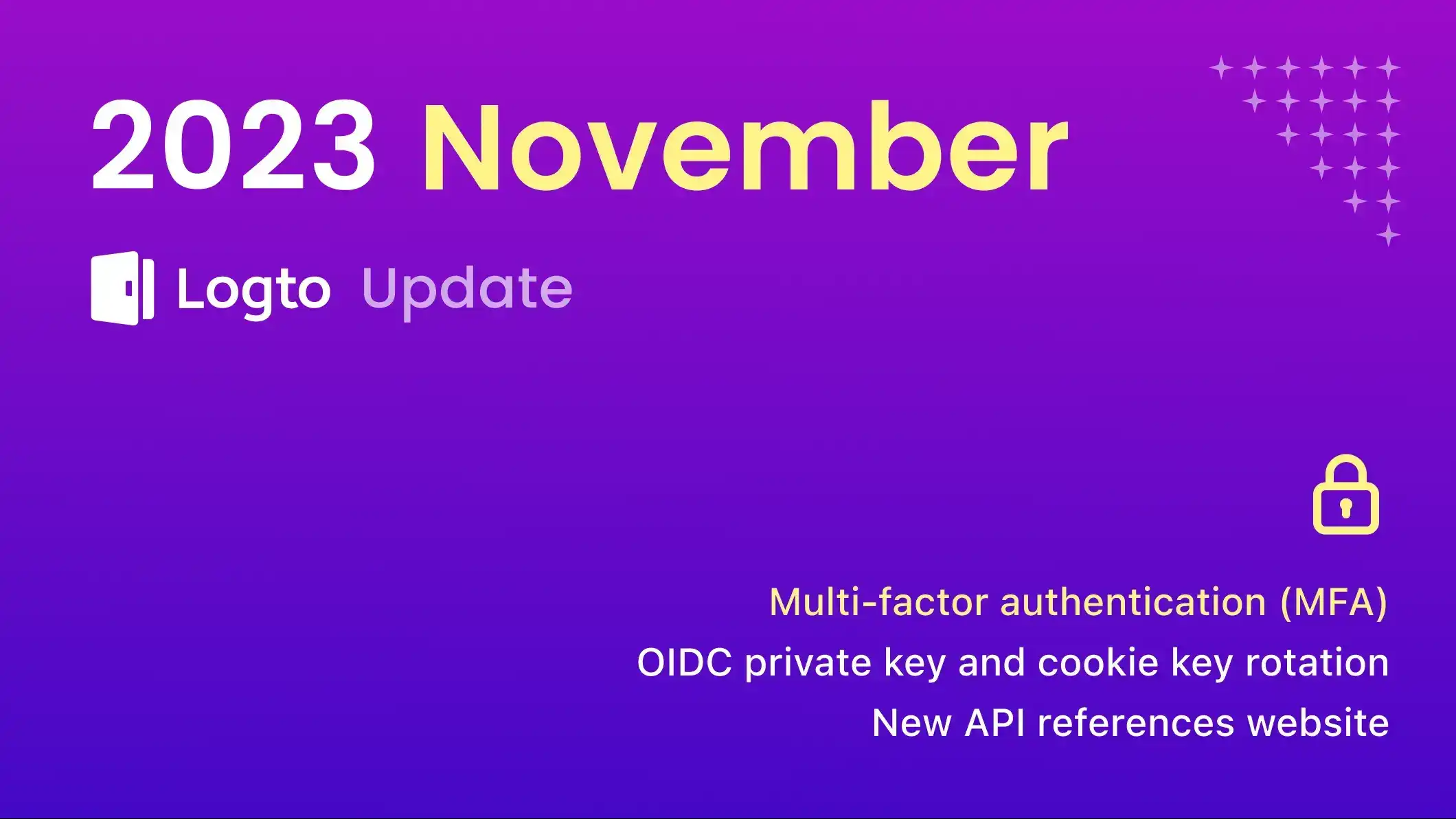 Logto product update: MFA, signing key rotation, and custom domain for all plans