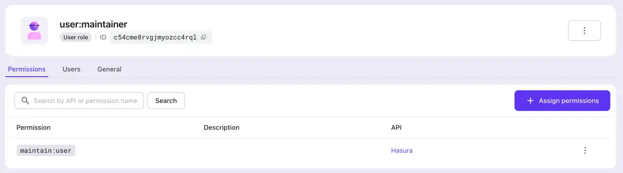 User maintainer role