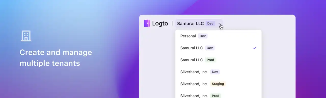 Create and manage tenants banner