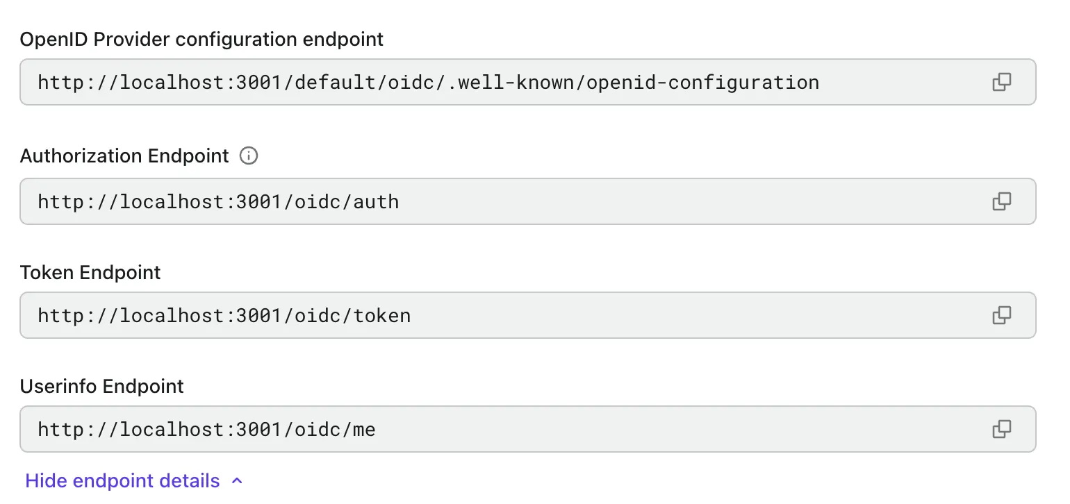 endpoint details