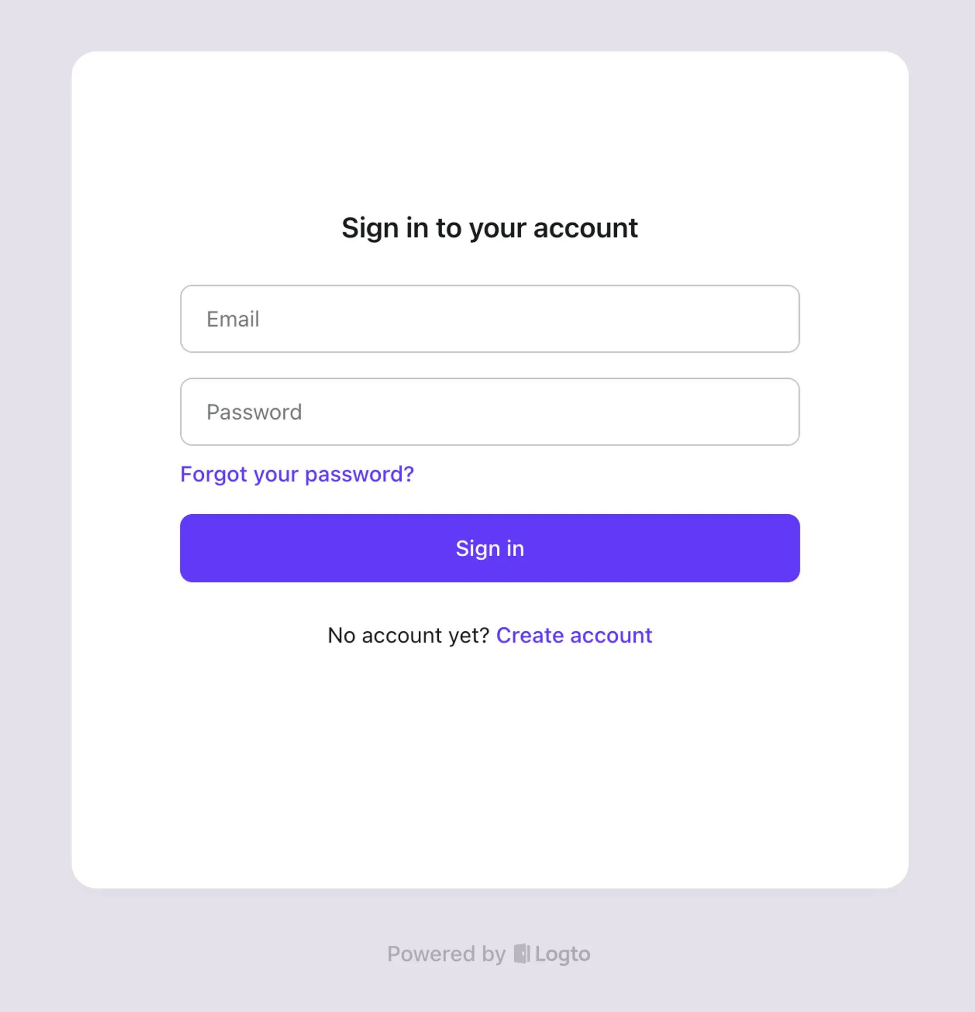 Logto Sign-in Experience